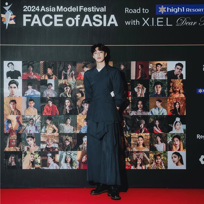 金云赴首尔参加「2024 Asia Model Festival」亚洲模特儿大赏颁奖典礼，获颁「MODLE STAR AWARD」模特儿之星奖项。（伊林娱乐提供）