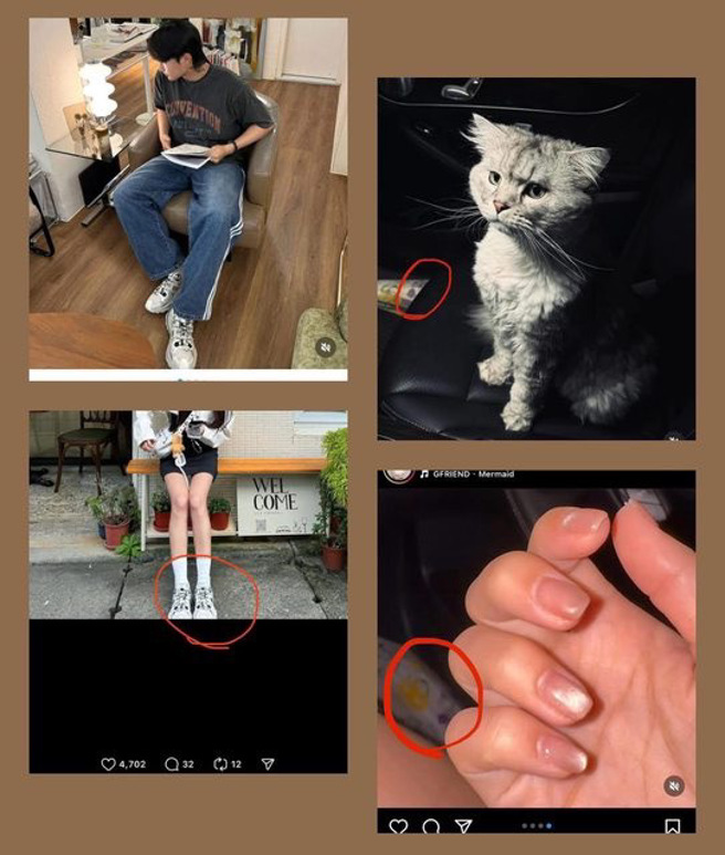 有网友翻到，两人的IG照片有相同的线索。（图／翻摄PTT）