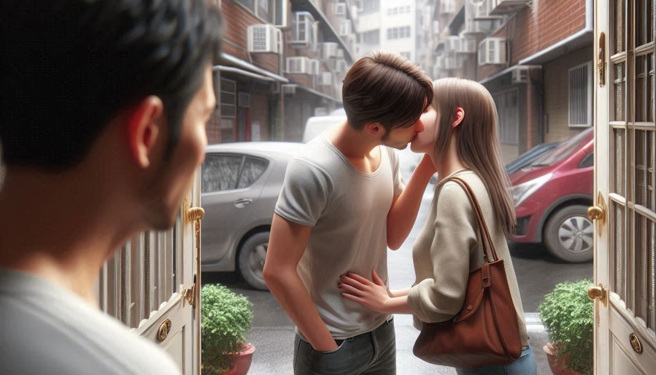 新竹一名人夫阿德（化名）發現妻子小美（化名）婚姻期間疑與兩位男性同事小偉（化名）、小明（化名）有不正當往來。（示意圖、與本案無關／AI生成）