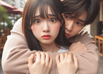 火锅店少女遭搂肩摇晃 男同事身体紧贴她背惨了