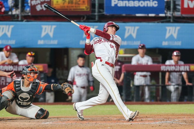 圖為樂天桃猿陳晨威 (本報資料照片)