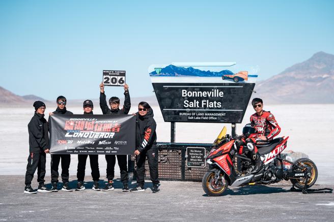 「MIT Pro Team」是台灣首支挑戰Bonneville Speedway的團隊。（三陽提供）