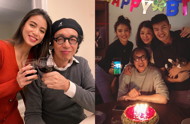 雷庄𠒇晒出和爸爸雷葆文合影。（图／翻摄自juliettelouie IG）