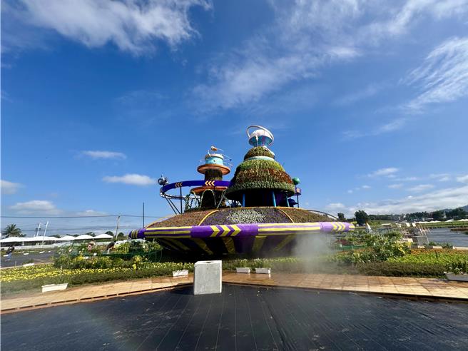 新社花海暨台中国际花毯节将登场。（江启臣办公室提供／李京升台中传真）