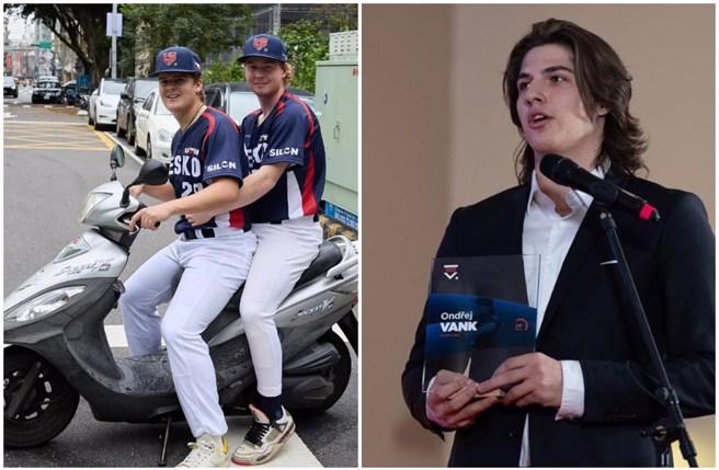 捷克队来台进行交流赛献出不少初体验，投手Ondrej Vank因为高顏值瞬间爆红。（图／baseballczech、vankondrej  Instagram）