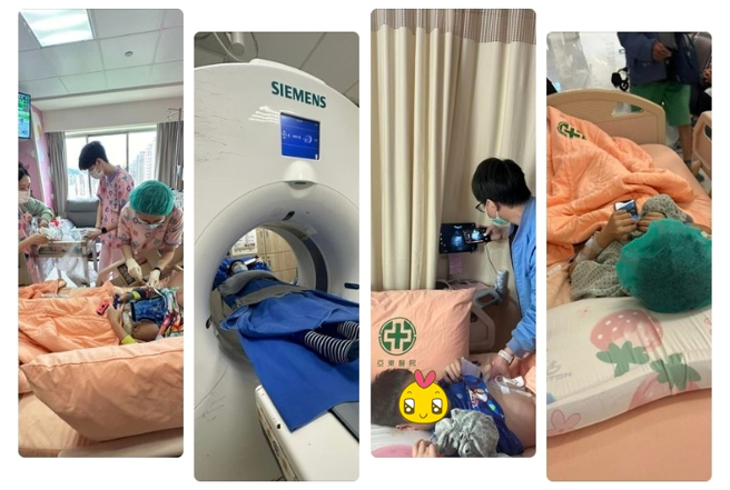 前港姐曾瑞珊的儿子甘甘，从小罹患短肠症，她今年5月捐出200公分小肠给儿子，顺利完成移植手术，也成为台湾「活体小肠移植」的第3例。（图／摄自FB@龙妈日记）