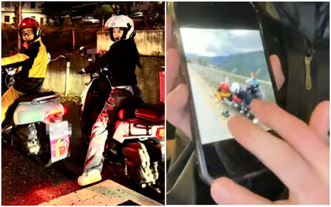 李多慧骑车环岛第二天，攻武岭失败。（图／奥比怀登提供、摄自YT@이다혜 李多慧）