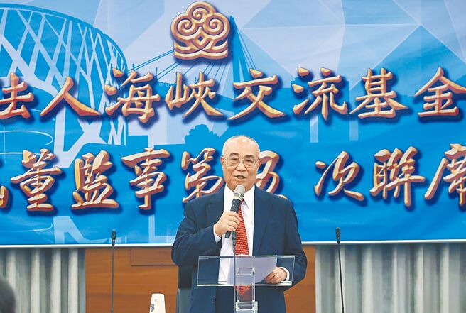 海基会新任董事长吴豊山4日喊话大陆海协会，希望能同步堆迭善意，让两会携手挥别柳暗、迎向花明。（陈俊吉摄）