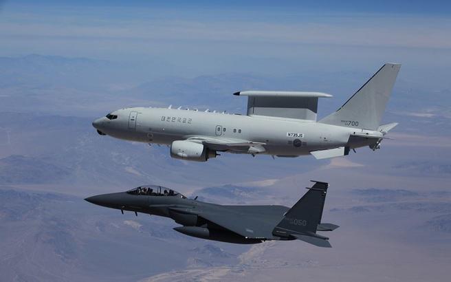  南韓獲准採購4架E-7預警機（上），強化聯合空戰戰力。
（取自波音網站）