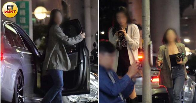 阮經天載女友去市民大道赴約，女生見到朋友表情非常開心，果然人逢喜事精神爽。（圖／本刊攝影組）