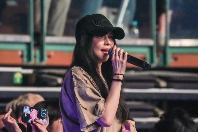 今年9月徐若瑄出席麋先生演唱会。（图／中时资料照）