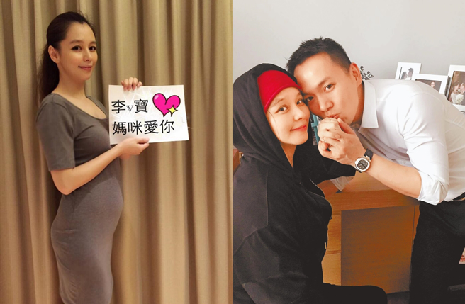 徐若瑄当时产后水肿消了，李云峰为她重新戴上婚戒。（图／翻摄自徐若瑄 Vivian Hsu脸书）