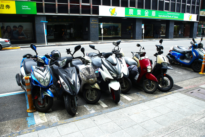 机车骑士停路边也要打灯。（示意图，shutterstock／达志）