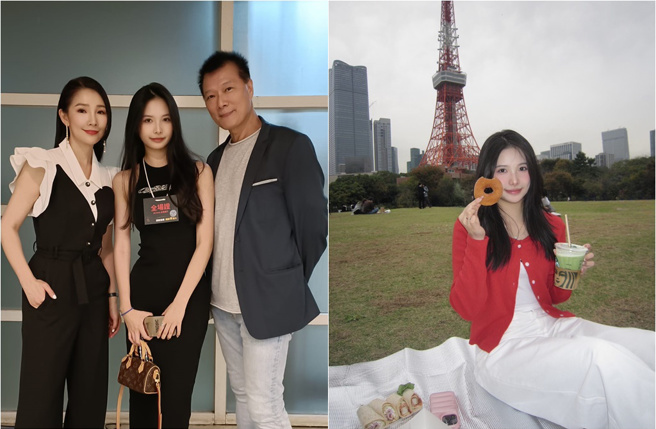 蔡诗萍晒出女儿蔡中泠的野餐美照（右图）。（图／蔡诗萍脸书）