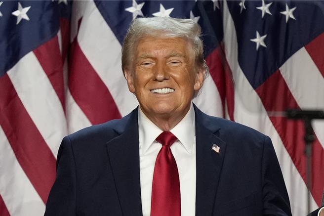 共和党总统候选人川普6日已自行宣布胜选。（美联社）