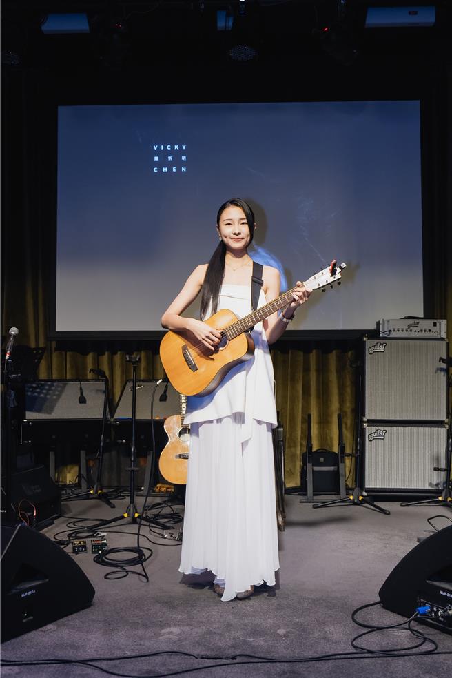 陳忻玥6日舉辦發片記者會，獻唱多首新歌。（陶山音樂提供）