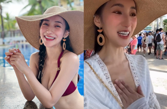 E級夏宇禾海邊擦防曬！錄下「胸前伸出鹹豬手」犯人身分曝光