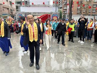 中和力行福德宮300年大醮  藍綠要角先後到場