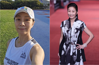 方文琳顶素顏穿运动背心跑步 59岁白到发光网看傻