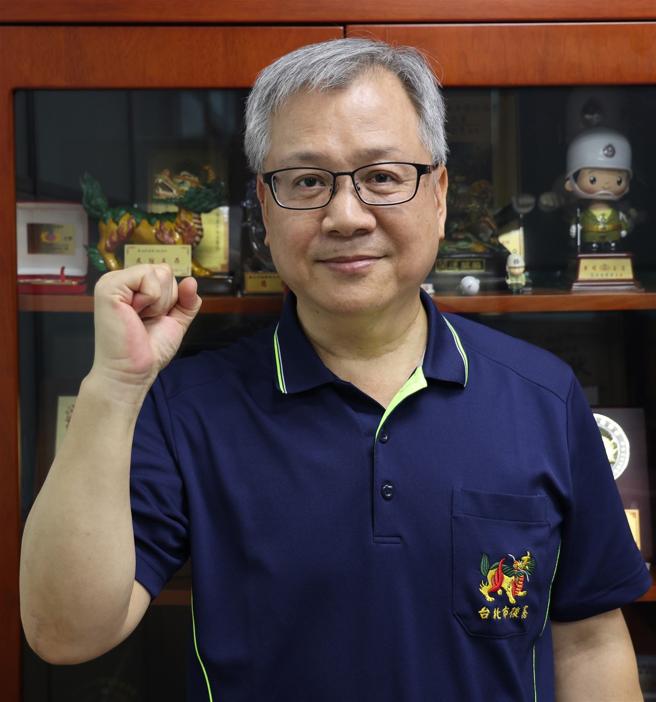 台北市後備憲兵荷松協會理事長張欽育。（記者劉宸瑋攝）