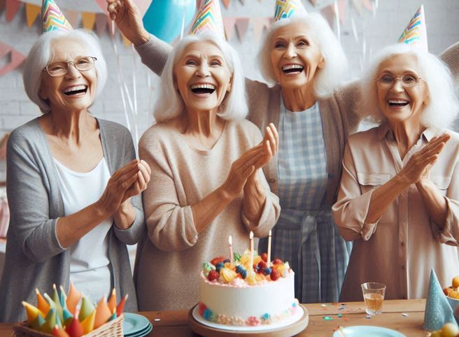 網友分享一位老奶奶與閨蜜的好友情，讓其他人超羨慕。（示意圖／AI生成）