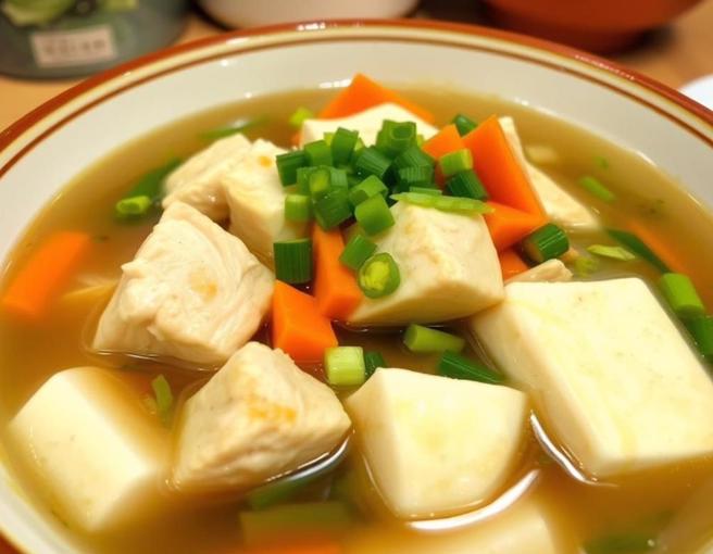 豆腐和腐竹作為高蛋白低脂肪的食品，既有營養，又不會增加過多的熱量，是冬令進補的理想選擇。（麻豆新樓院提供／寶智華台南傳真）