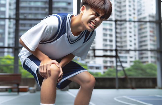 逾2成青少年中镖！膝盖持续肿胀、发出摩擦声，不治疗恐「举步维艰」。（示意图／AI生成）