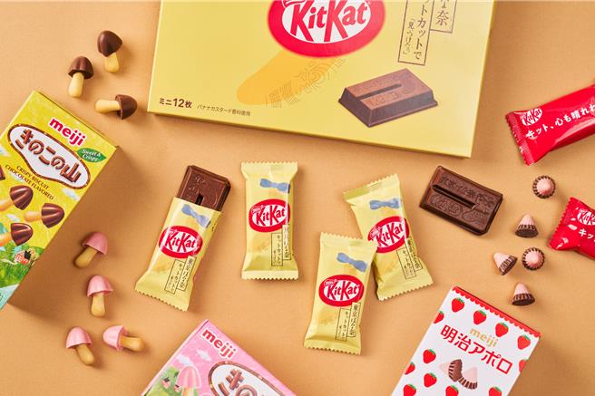 DONKI特选趣味巧克力饼乾，香菇造型和小山丘造型饼乾好吃又有童趣。（DON DON DONKI提供）