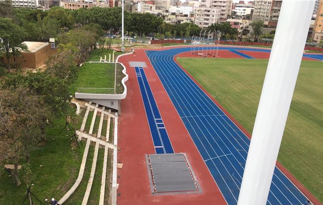 新竹市政府教育处说明，现已争取田径场、香山游泳池、三民网球场、景观大道网球场及市立体育馆等5个场馆修缮。（新竹市政府提供／王惠慧新竹传真）