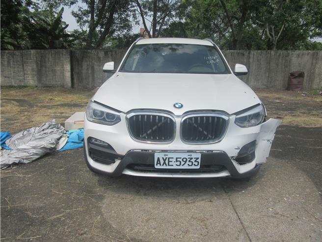 嘉義富商遭綁架勒贖3000萬涉案BMW名車，行政執行署嘉義分署將拍賣。（嘉義分署提供／廖素慧嘉市傳真）