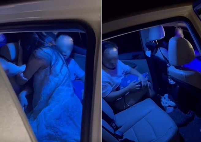 廣東女子被抓到偷情車震，竟惱怒大喊：我沒有做。（圖／翻攝微博）