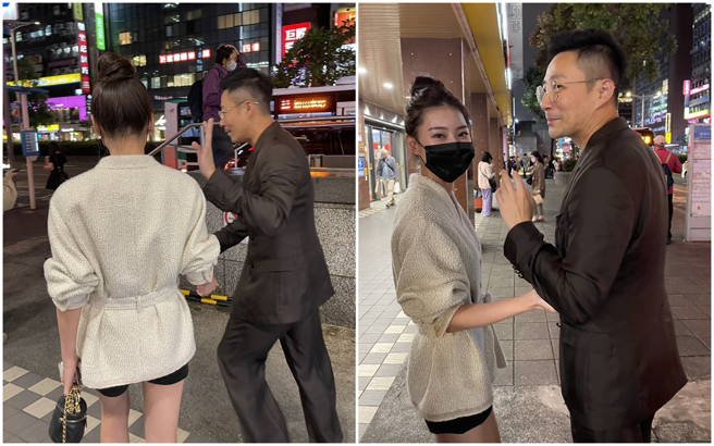 汪小菲和Mandy低调现身东区看中医，遇到媒体採访态度相当亲切，但因为眼睛不适所以不便拍照。（图／余泰谆摄，未经授权请勿使用）