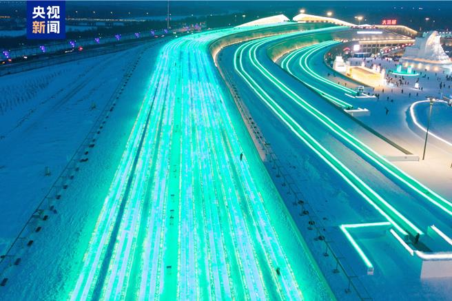 顶流尔滨带着升级版冰雪大世界回来了。（大陆央视）