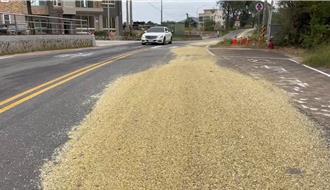 金門貨車鐵浪板脫落「高粱灑滿地」 損失逾10萬恐再吞1萬8罰單