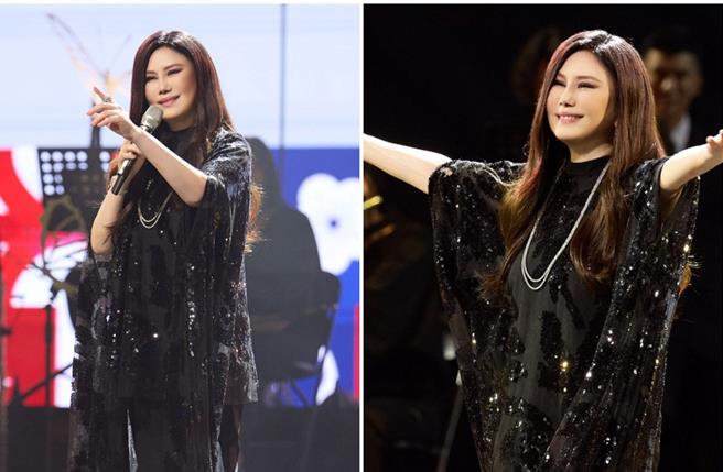 江蕙登上大巨蛋为国庆晚会献唱。（图／台北市观光传播局提供，本报资料照片）