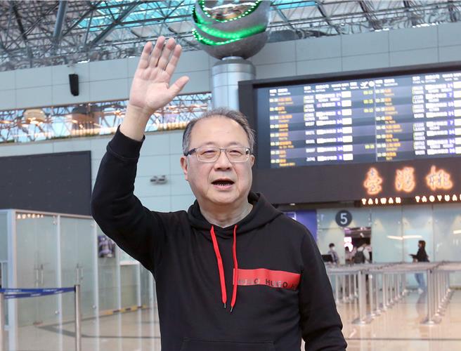 國民黨副主席夏立言及國際部主任黃介正（見圖）出發訪美，拜訪兩黨陣營並觀察選後情勢。（范揚光攝）