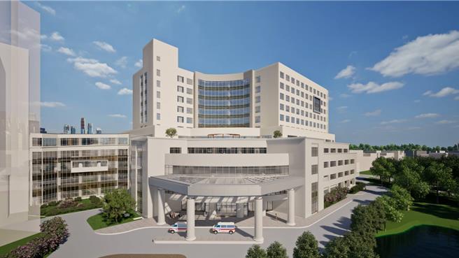 振兴医院于今举行心臟专科暨国际医疗大楼开工动土典礼，新大楼预计将于2028年2月完工启用，规划将纳入综合科别的国际医疗专区，同时导入振兴自行研创的眾多人工智慧技术，提供民眾更优质的医疗服务与就医环境。（振兴医院提供／林周义台北传真）