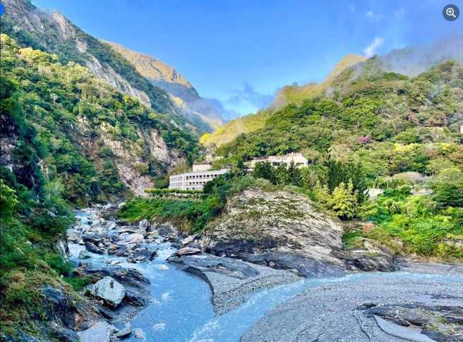 太鲁阁晶英復业不到一个月，再度因天灾停业。（翻摄太鲁阁晶英酒店脸书）