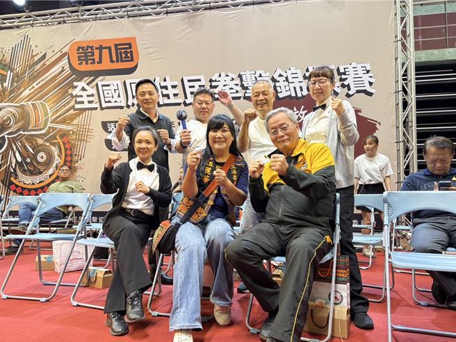 第9届全国原住民拳击锦标赛8日在屏东县立体育馆盛大登场，一连3天的赛事精彩可期。（台湾原住民拳击协会提供／谢佳潾屏东传真）