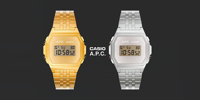 A.P.C.與Casio聯名的腕表作品。（A.P.C.提供）