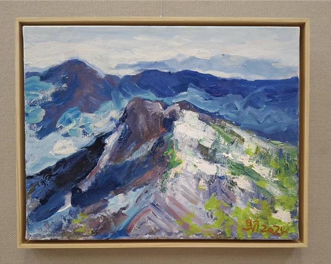 黃清助開個展，展出作品之一。（黃清助提供／廖素慧嘉市傳真）