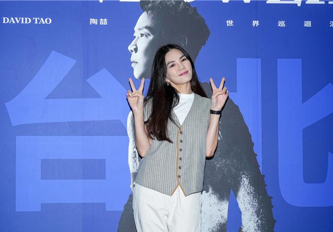 Ella今到小巨蛋观赏陶喆演唱会。（罗永铭摄）