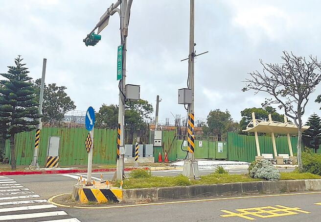 台灣海洋大學位於觀音的藻礁暨海洋生態館已經動工。（賴佑維攝）