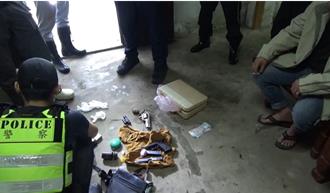 大甲警方颱風夜出擊 逮改造槍械、毒品犯