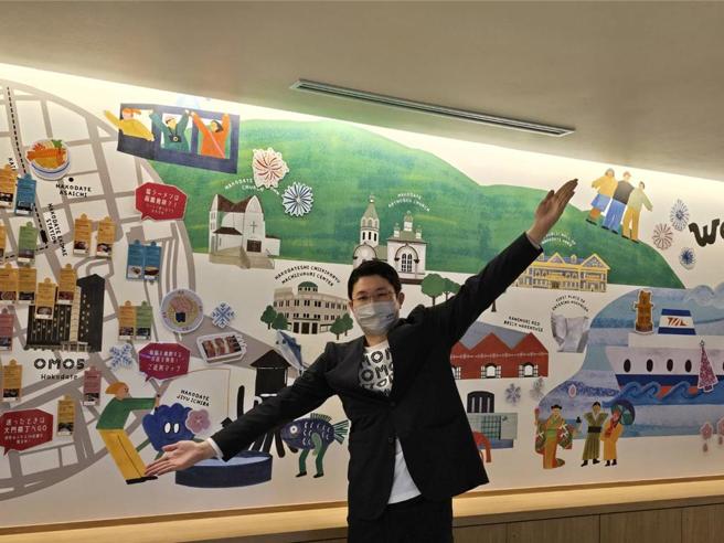 星宇航空是台湾唯一开辟函馆定期航线的全服务航空公司，携手星野集团旗下OMO饭店一起开发市场。图／邱莉玲