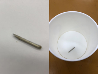 高中團膳出包！午餐驚見2公分長針頭 基隆市府啟動聯合稽查