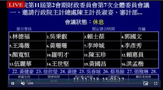 財委會為財劃法爆衝突   陷「嗆聲-打鬧-休息」輪迴