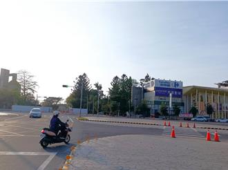 云林北港改善5处行人庇护岛 民主路口缩减面积增设机车道