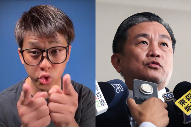 狗仔葛斯齐（左）开直播呛王定宇（右）。（图／翻摄自葛斯齐 脸书、中时资料照）