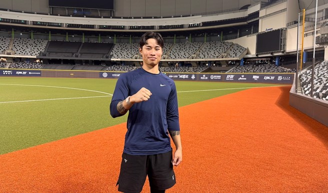 旅美左投林昱珉在台北大巨蛋的12强赛扛起中华队王牌重任。（中时新闻网摄）